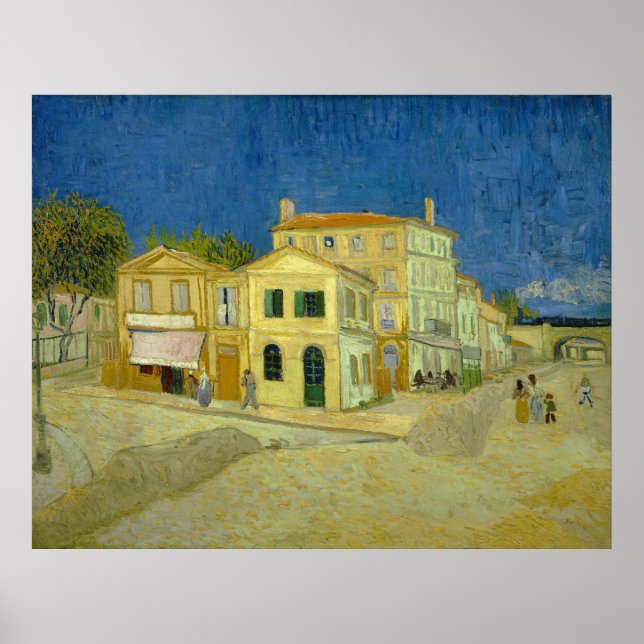 The yellow house ('The street') Vincent Gogh  Poster (Front)