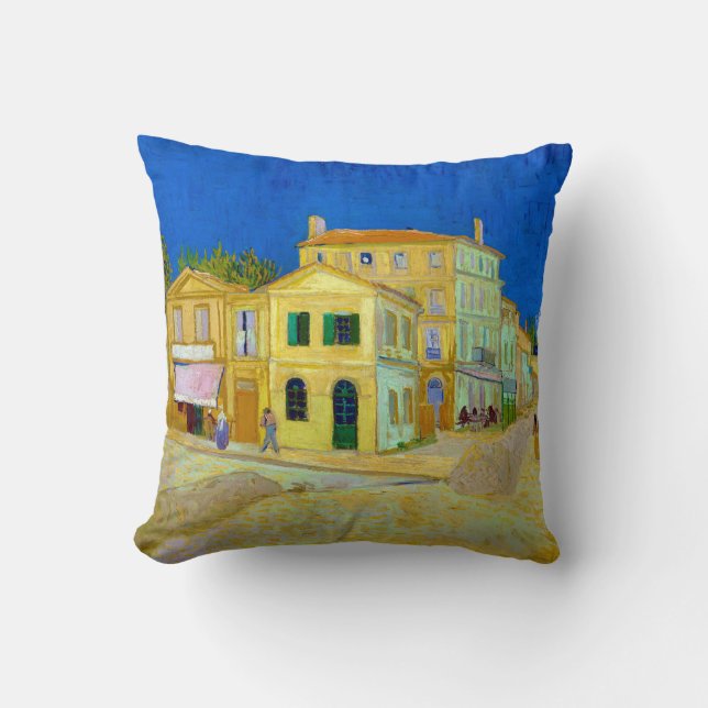 The Yellow House, Van Gogh Cushion (Front)