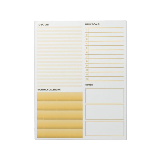 The Yellow Incredalist To-Do List Notepad (Rotated)