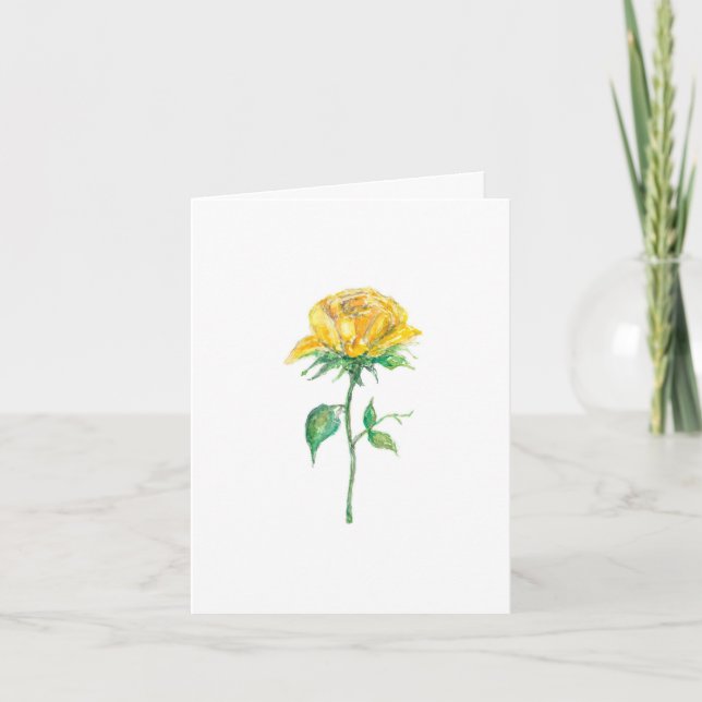 The Yellow Rose of Texas Thank You Card (Front)