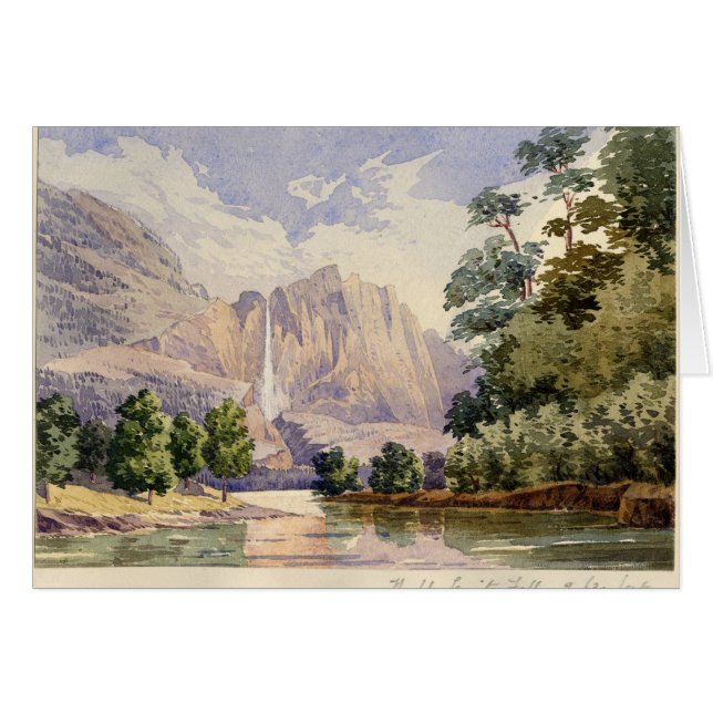 The Yo-Semite Fall. 2,634 ft. (Front Horizontal)