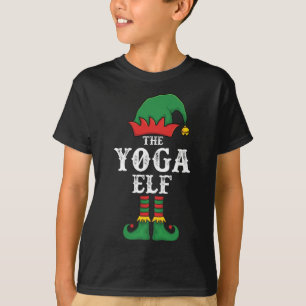 The Yoga Elf Christmas Pajama Idea Family Matching T-Shirt