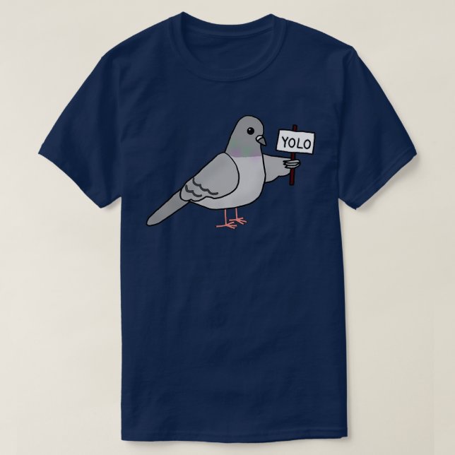 The YOLO Pigeon 1 T-Shirt (Design Front)