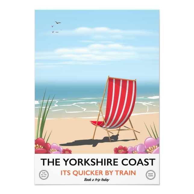 The Yorkshire coast vintage seaside poster (Front)