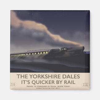 The Yorkshire Dales Railway poster Magnet