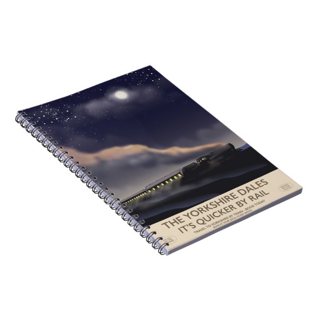 The Yorkshire Dales Railway poster Notebook (Right Side)