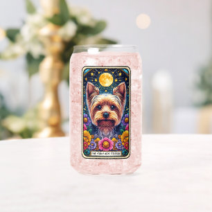 "The Yorkshire Terrier" Funny Tarot Card Can Glass