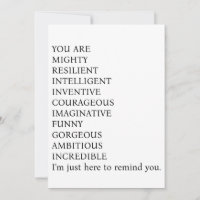 The "You Are Mighty, Resilient, Intelligent, Inven