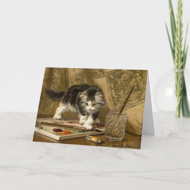 The Young Artist | Henriëtte Ronner-Knip Card (Front)