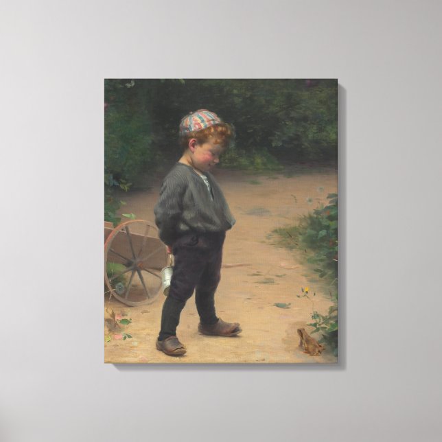 The Young Biologist (by Paul Peel) Canvas Print (Front)