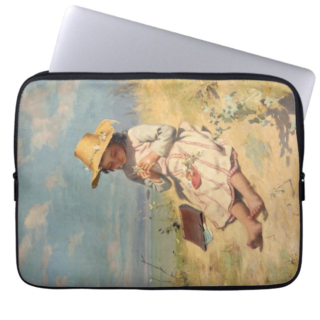 The Young Botanist (by Paul Peel) Laptop Sleeve (Front)