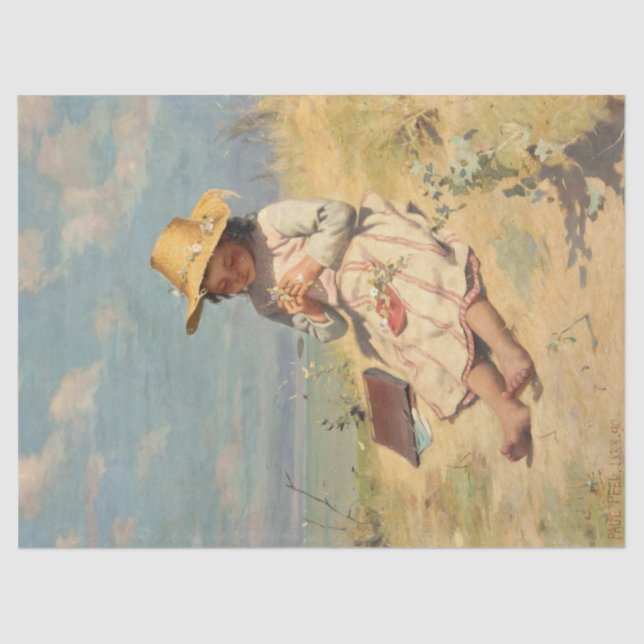 The Young Botanist (by Paul Peel) Tissue Paper (Front)