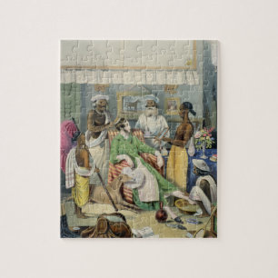 The Young Civilian's Toilet, plate 1 from 'Anglo I Jigsaw Puzzle