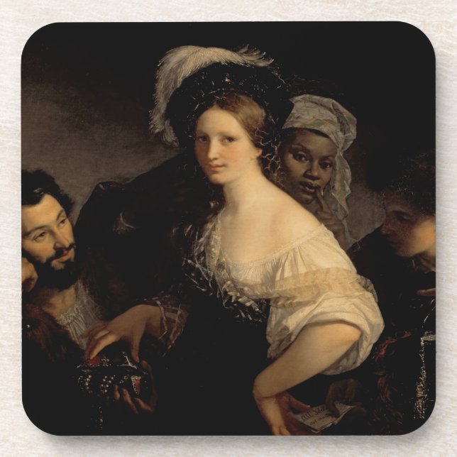 The Young Courtesan, 1821 Coaster (Front)