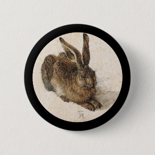 The Young Hare 6 Cm Round Badge