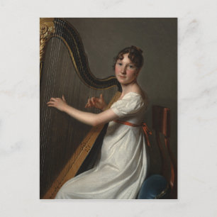 The Young Harpist 1804-1806 Postcard