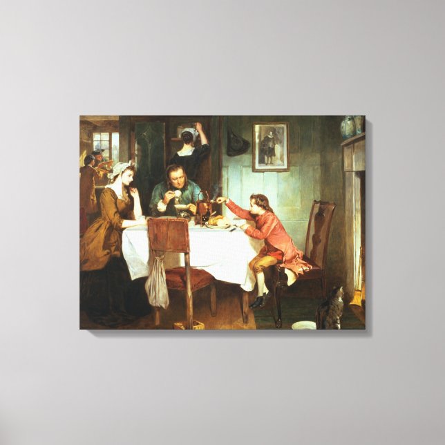 The Young James Watt Playing with Steam Canvas Print (Front)