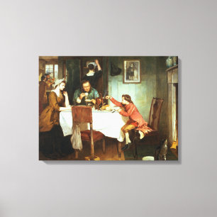 The Young James Watt Playing with Steam Canvas Print