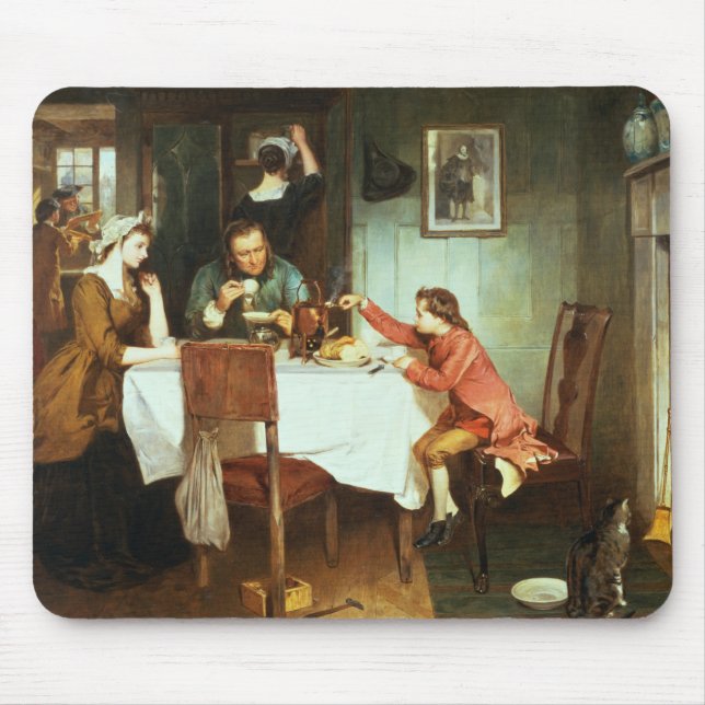 The Young James Watt Playing with Steam Mouse Mat (Front)