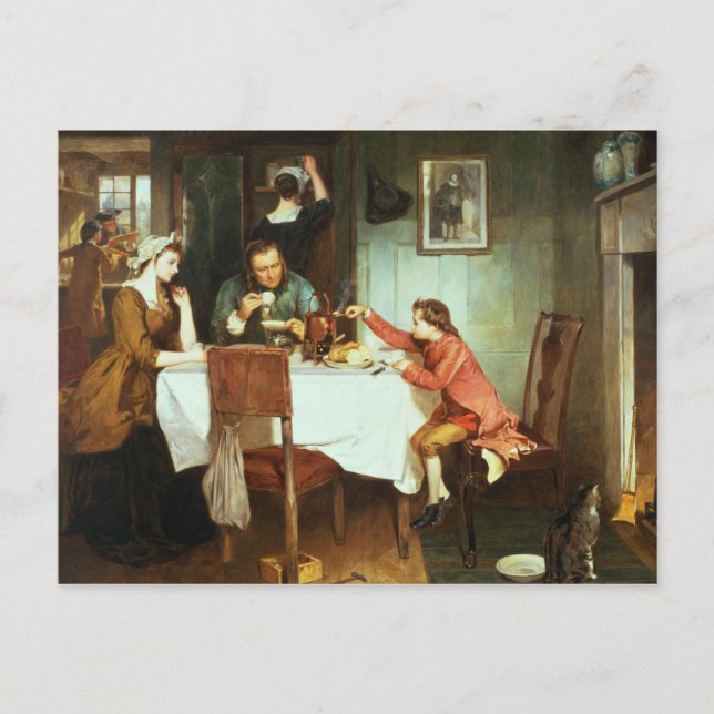 The Young James Watt Playing with Steam Postcard (Front)