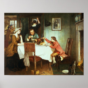 The Young James Watt Playing with Steam Poster