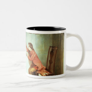 The Young James Watt Playing with Steam Two-Tone Coffee Mug
