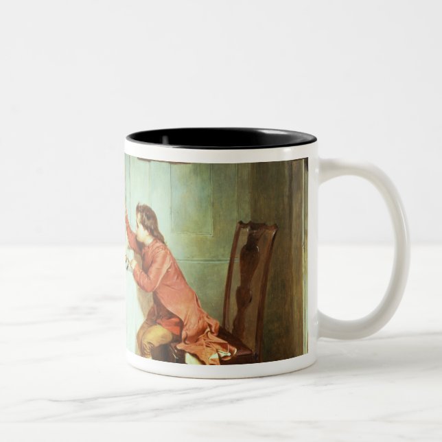 The Young James Watt Playing with Steam Two-Tone Coffee Mug (Right)