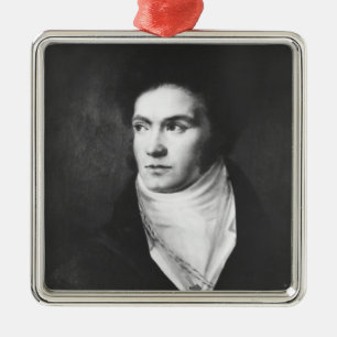 The young Ludwig van Beethoven 1806 Metal Tree Decoration