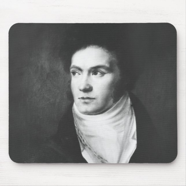The young Ludwig van Beethoven  1806 Mouse Mat (Front)