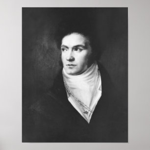 The young Ludwig van Beethoven 1806 Poster