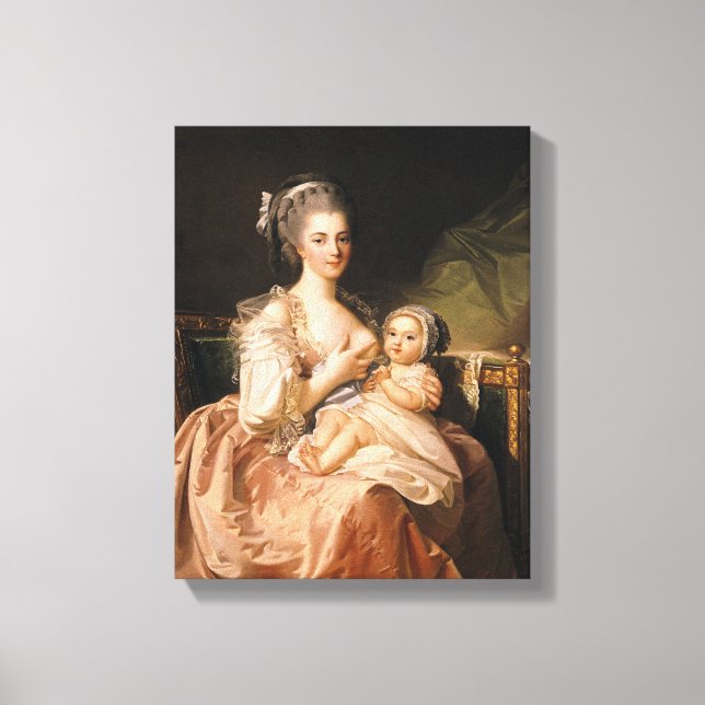 The Young Mother, c.1770-80 Canvas Print (Front)