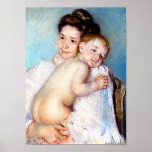 The Young Mother, Cassatt Poster