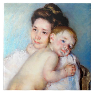 The Young Mother, Cassatt Tile