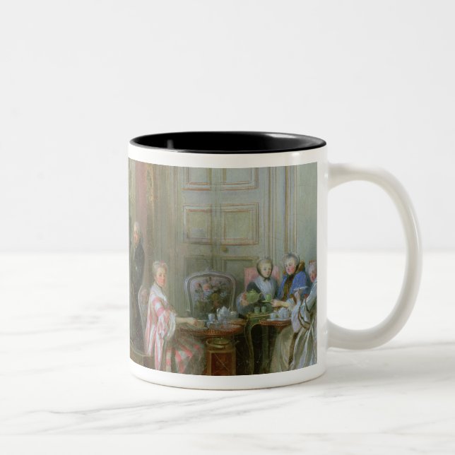 The Young Mozart at the clavichord Two-Tone Coffee Mug (Right)
