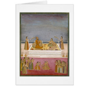The young Mughal Emperor Muhammad Shah at a nautch