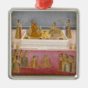 The young Mughal Emperor Muhammad Shah at a nautch Metal Tree Decoration
