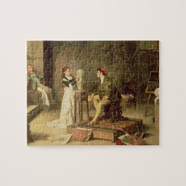 The Young Sculptress (oil on canvas) Jigsaw Puzzle (Horizontal)