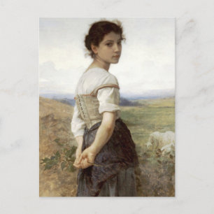 The Young Shepherdess - The Young Girl Postcard