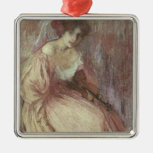 The Young Violinist Metal Tree Decoration