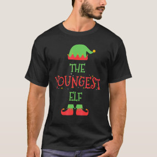 The Youngest Elf Christmas Family Matching Group T-Shirt