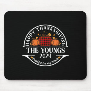 The Youngs Family Thanksgiving Thankful For My Tri Mouse Mat