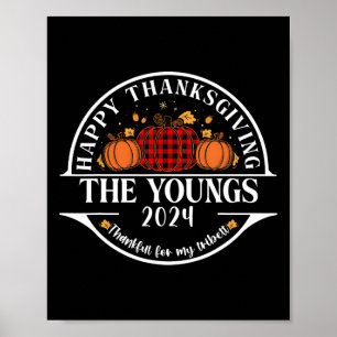 The Youngs Family Thanksgiving Thankful For My Tri Poster