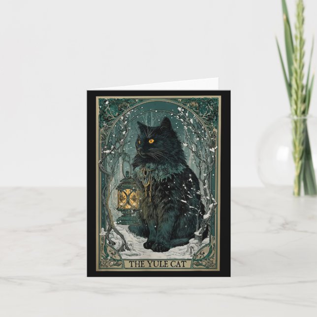 The Yule Cat Tarot Card Christmas  (Front)