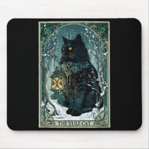 The Yule Cat Tarot Card Icelandic Folklore Christm Mouse Mat