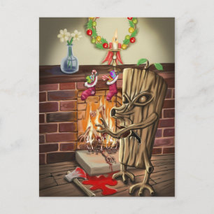 The Yule Logs Revenge Postcard