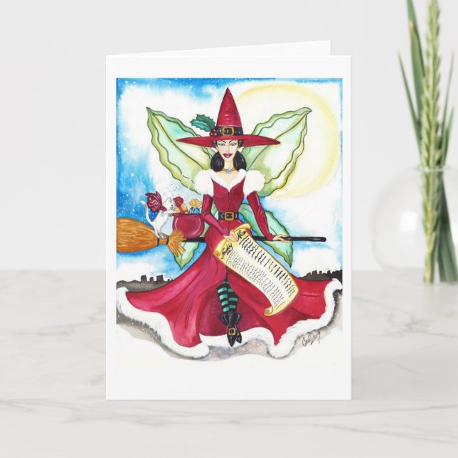 The Yuletide Fairy Card (Front)
