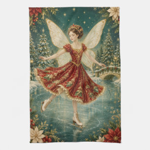 The Yuletide Ice Fairy Tea Towel