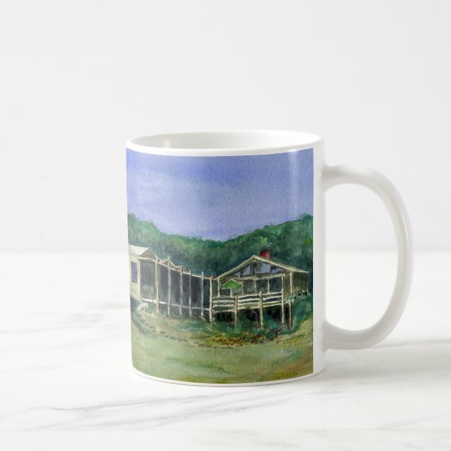 The Zack House, Lighthouse Road by Arnold Zack Coffee Mug (Right)