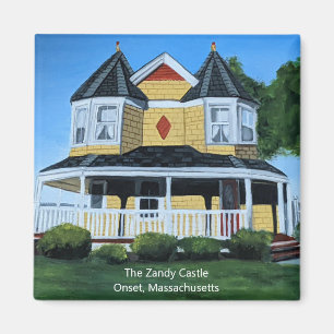 The Zandy Castle Cape Cod Victorian Kitchen Magnet