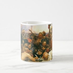 The Zaporozhian Cossacks by Ilya Yefimovich Repin Coffee Mug